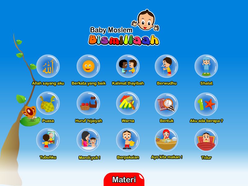 Aplikasi Baby Moslem - Bismillah (OS Windows)