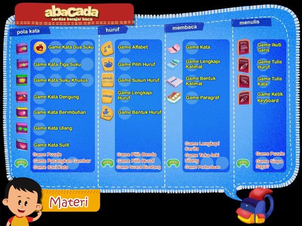 Aplikasi Desktop Anak Cerdas Abacada (OS WIndows)